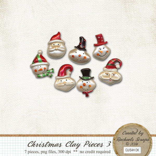 Christmas Clay Pieces, Volume 03