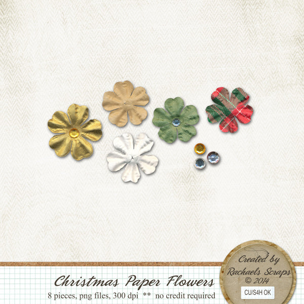 Christmas Paper Flowers