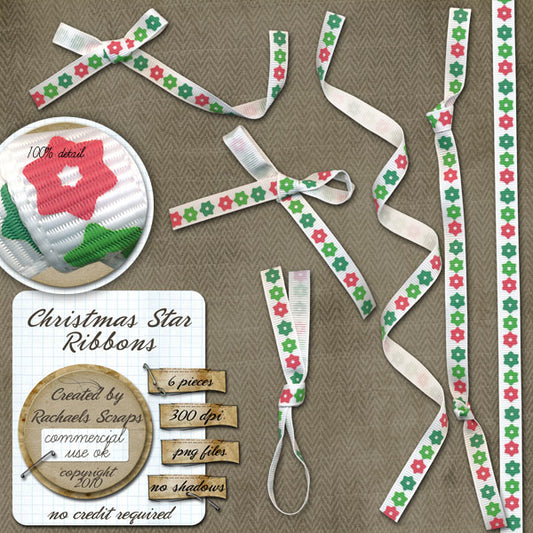 Christmas Star Ribbons