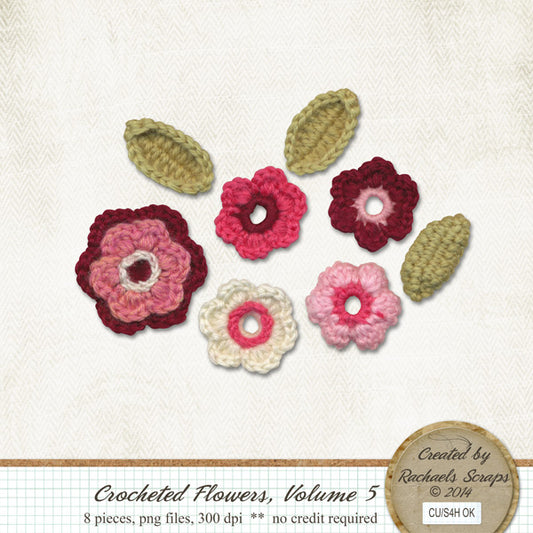 Crocheted Flowers, Volume 05