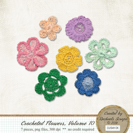 Crocheted Flowers, Volume 10