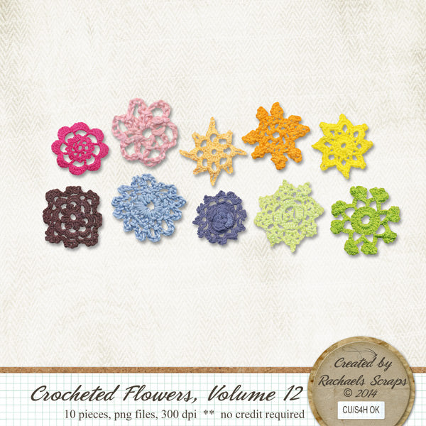 Crocheted Flowers, Volume 12