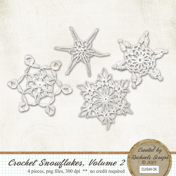 Crocheted Snowflakes, Volume 02