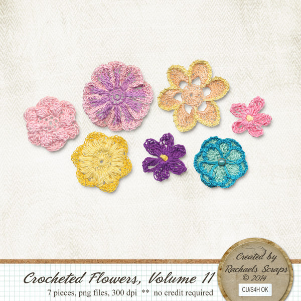 Crocheted Flowers, Volume 11