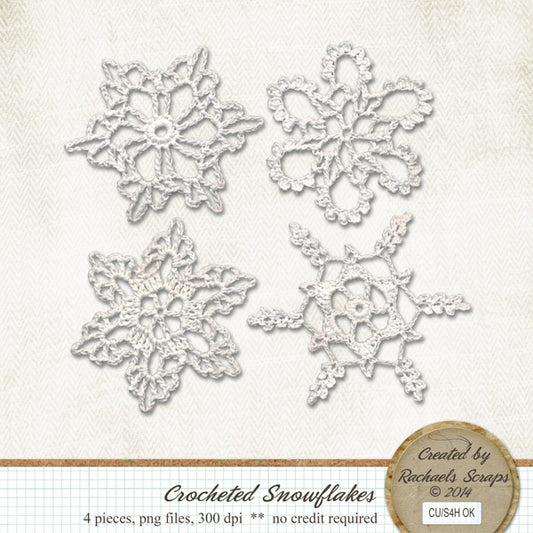 Crocheted Snowflakes, Volume 01