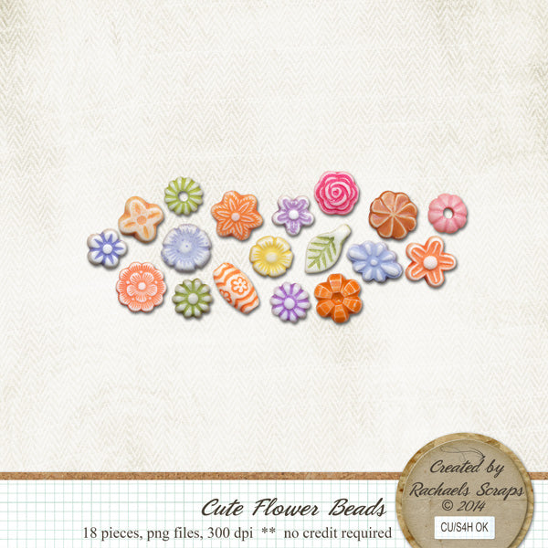 Cute Flower Beads