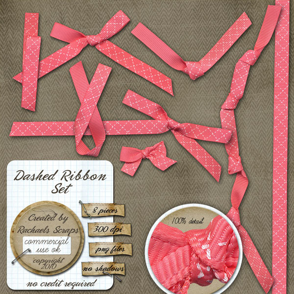 Dashed Ribbons Set