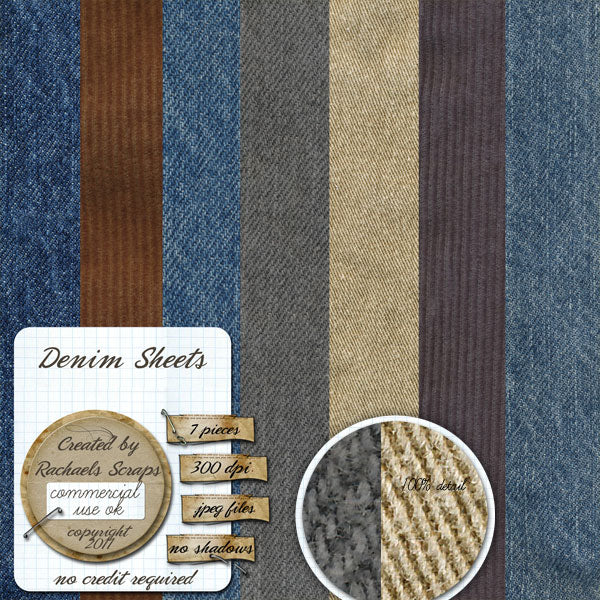 Denim Texture Sheets