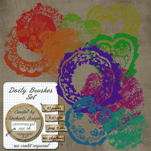 Doily Brushes (Brush Set and PNG)