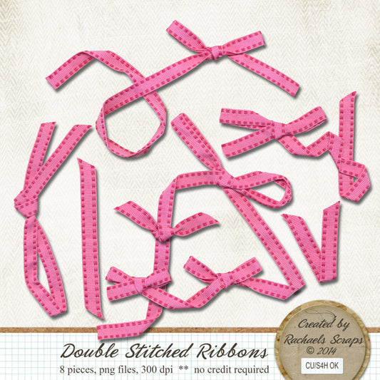 Double Stitched Ribbons