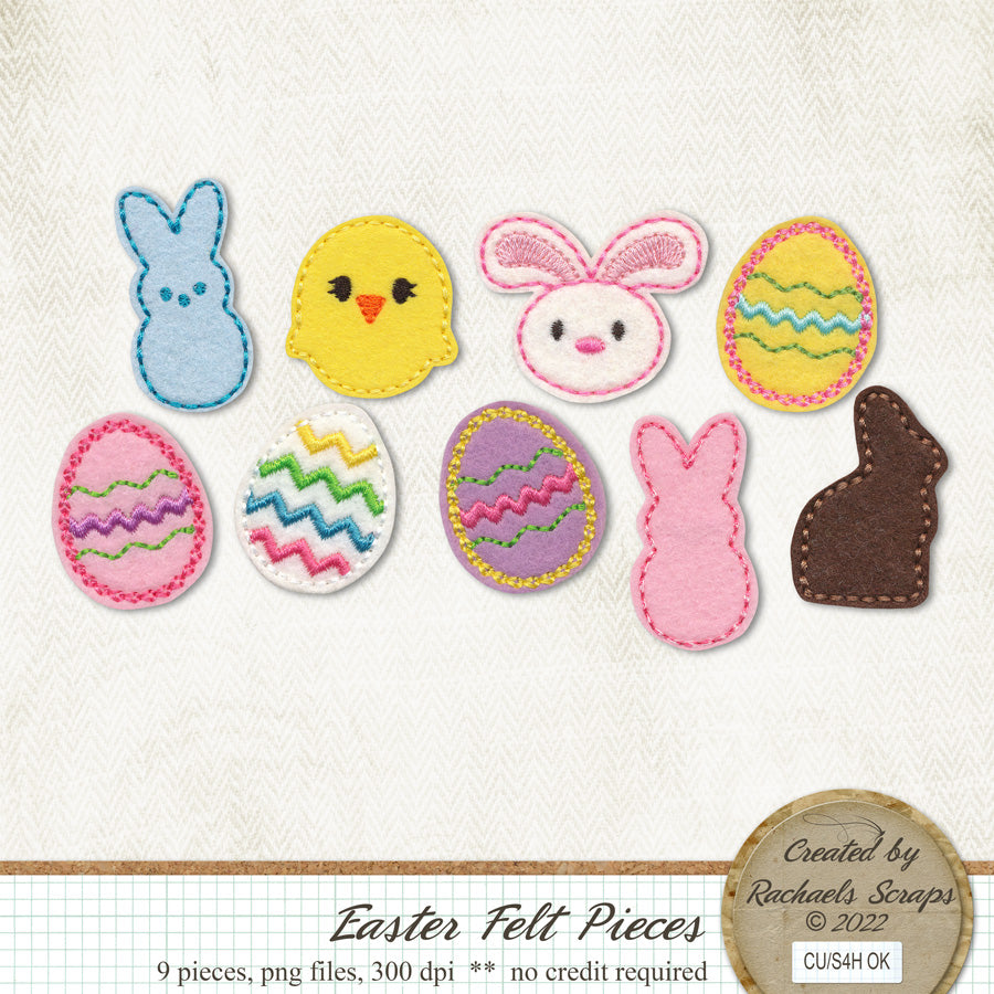 Easter Felt Pieces