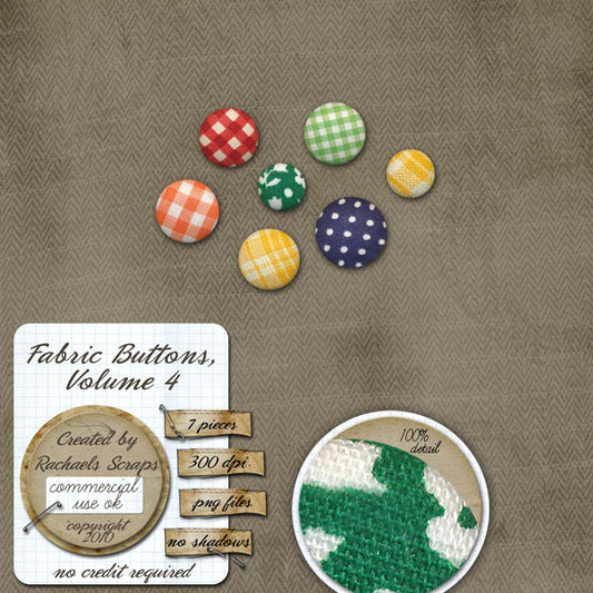 Fabric Buttons, Volume 04