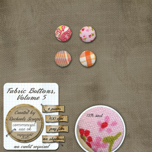 Fabric Buttons, Volume 05