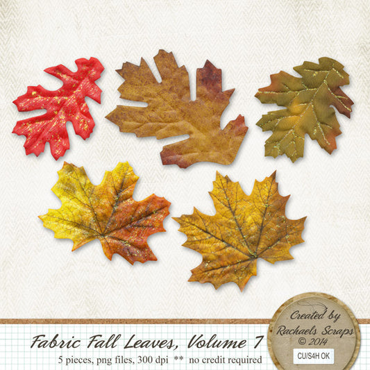 Fabric Fall Leaves, Volume 07