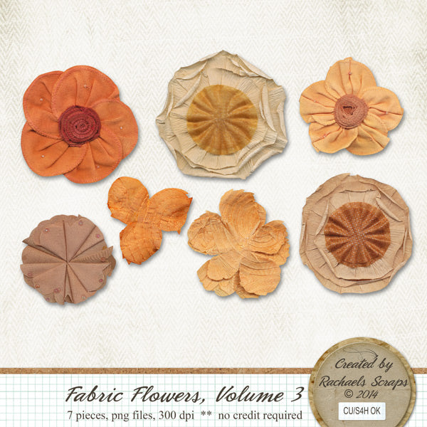 Fabric Flowers, Volume 03