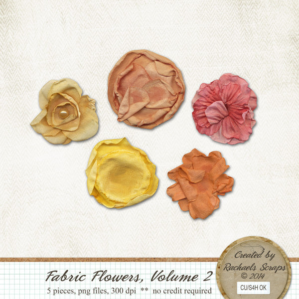 Fabric Flowers, Volume 02