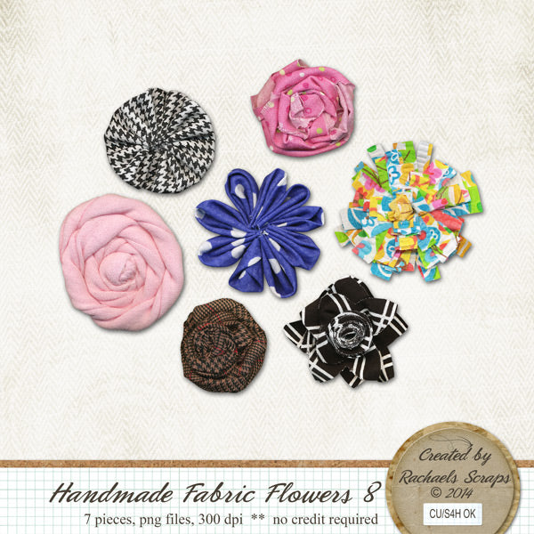 Handmade Fabric Flowers, Volume 08