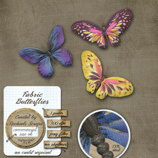 Fabric Butterflies