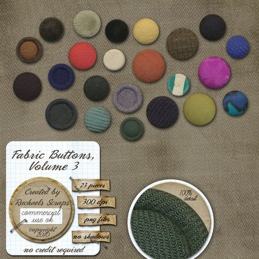 Fabric Buttons, Volume 03