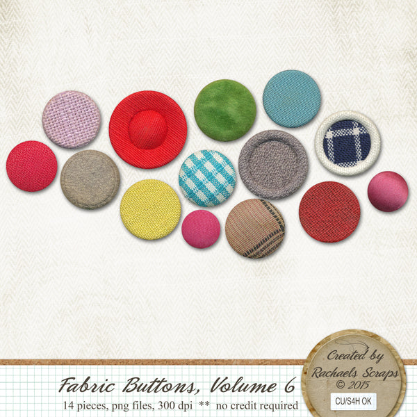 Fabric Buttons, Volume 06