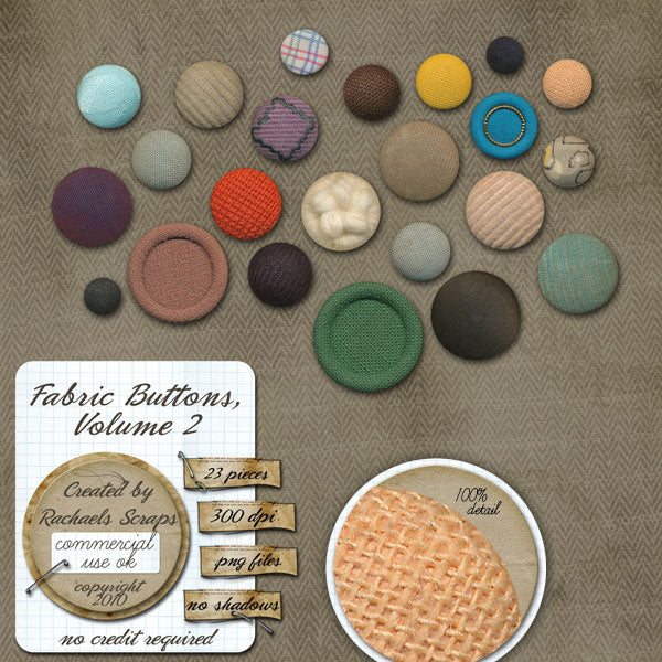 Fabric Buttons, Volume 02