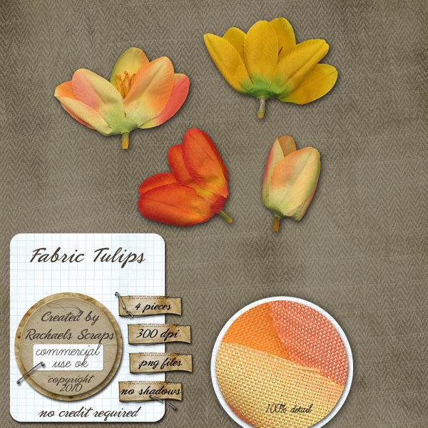 Fabric Tulips