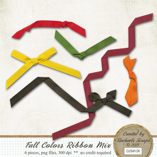 Fall Colors Ribbon Mix