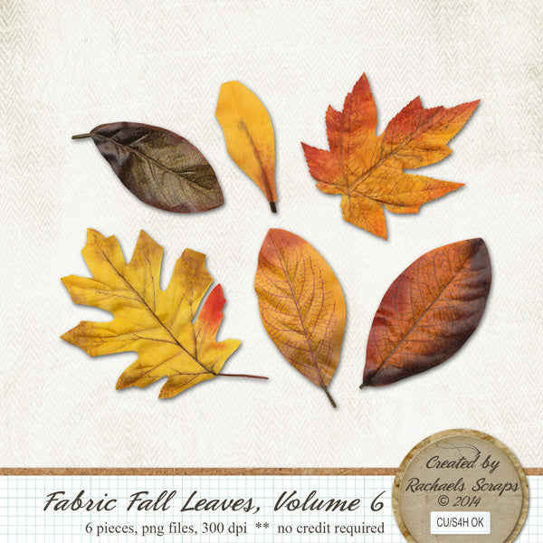 Fabric Fall Leaves, Volume 06