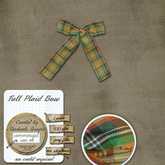 Fall Plaid Bow