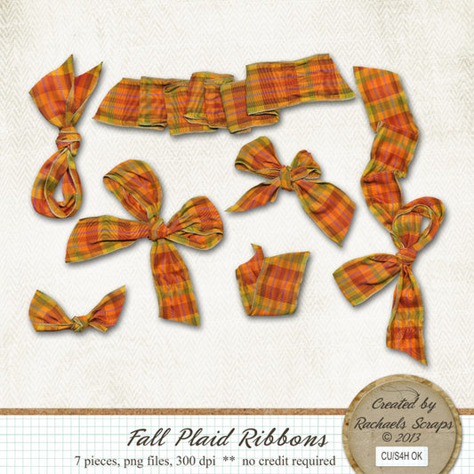 Fall Plaid Ribbons