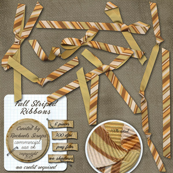 Fall Striped Ribbons