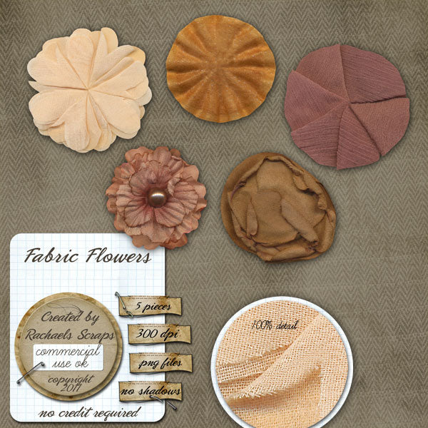 Fabric Flowers, Volume 01