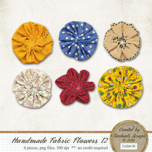 Handmade Fabric Flowers, Volume 12