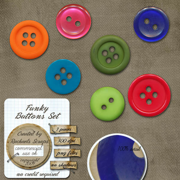 Funky Buttons Set