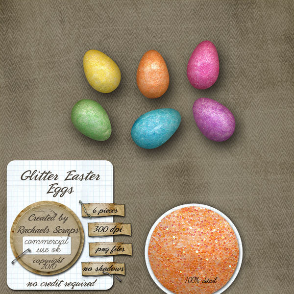 Glitter Easter Eggs