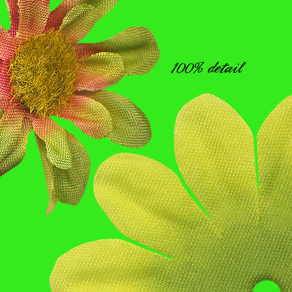 Green Fabric Flowers