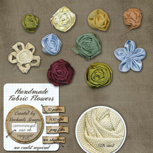 Handmade Fabric Flowers, Volume 01