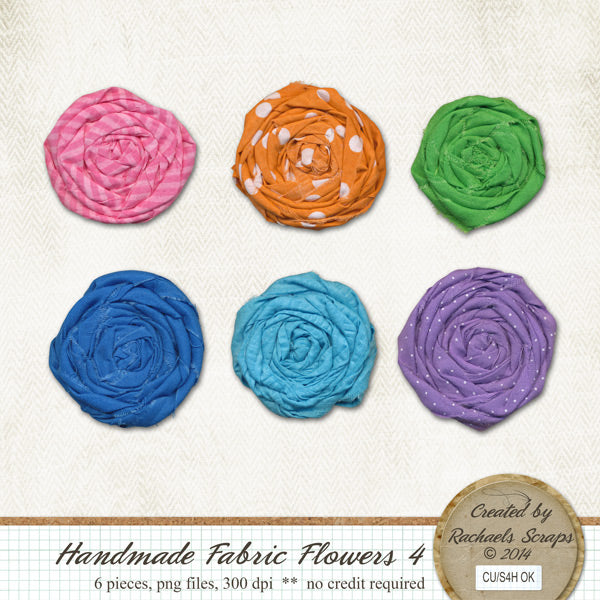 Handmade Fabric Flowers, Volume 04