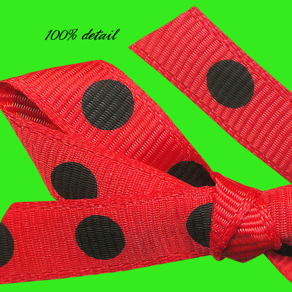 Ladybug Dot Ribbons