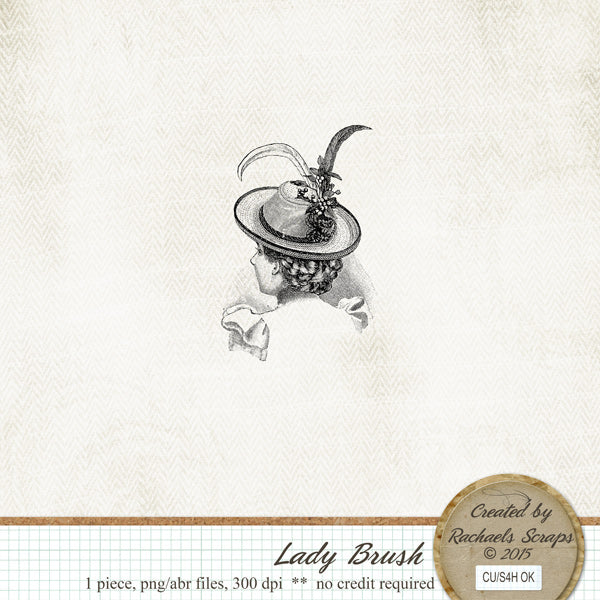 Lady Brush (Brush and PNG)