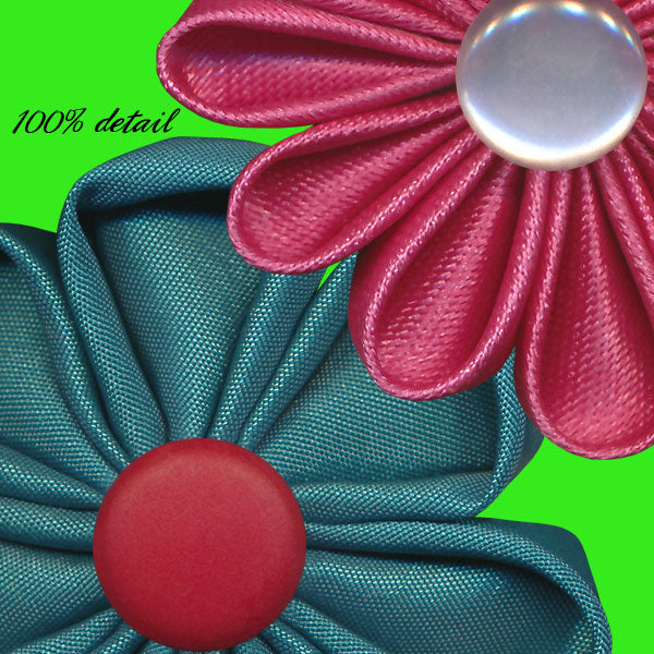 Layered Fabric Flowers