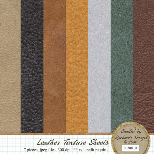 Leather Texture Sheets, Volume 01