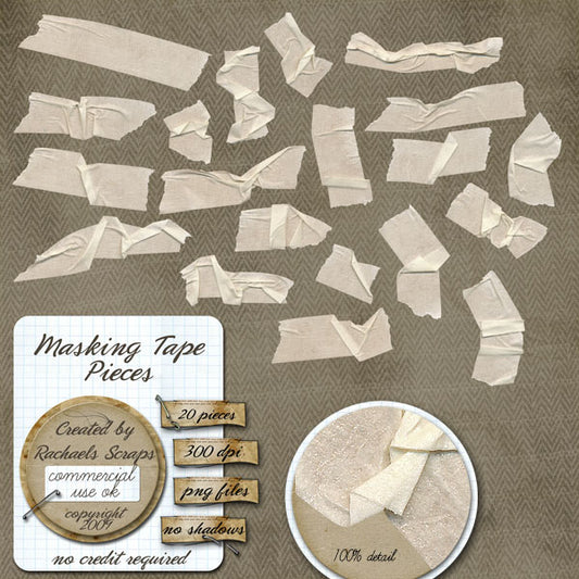 Masking Tape Pieces