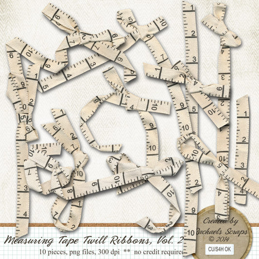 Measuring Tape Twill Ribbons, Volume 02