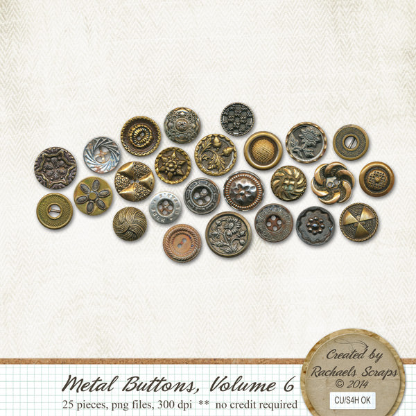 Metal Buttons, Volume 06