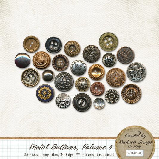 Metal Buttons, Volume 04