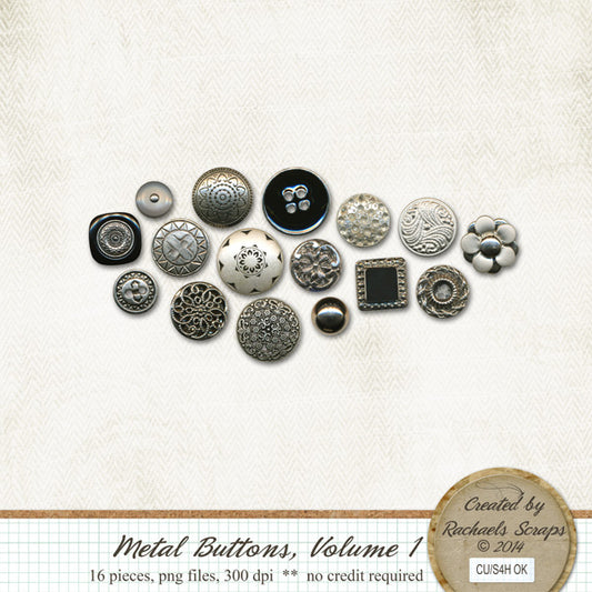 Metal Buttons, Volume 01