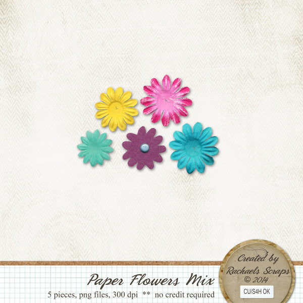 Paper Flowers Mix