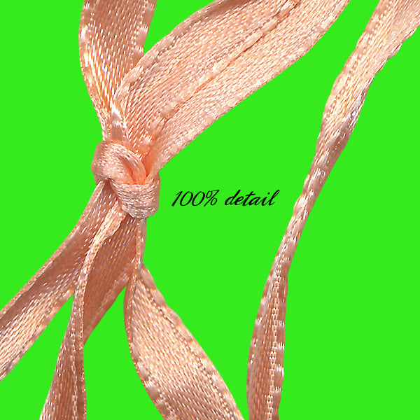 Silky Peach Ribbons