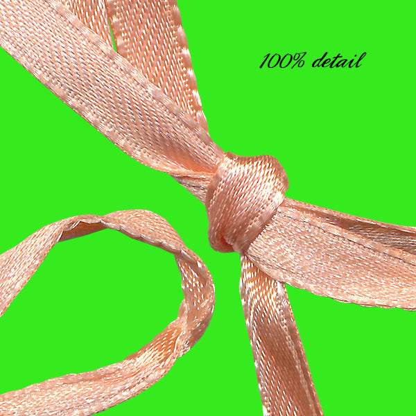 Silky Peach Ribbons